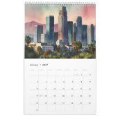 Los Angeles Aquarellkunst Kalender (Jan 2027)