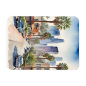 Los Angeles Aquarellkunst Magnet (Horizontal)