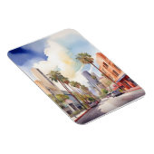Los Angeles Aquarellkunst Magnet (Rechte Seite)