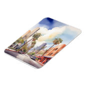 Los Angeles Aquarellkunst Magnet (Linke Seite)