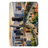 Los Angeles Aquarellkunst Magnet (Vertikal)