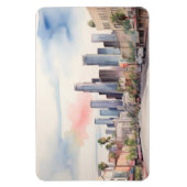 Los Angeles Aquarellkunst Magnet (Vertikal)
