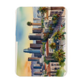 Los Angeles Aquarellkunst Magnet (Vertikal)