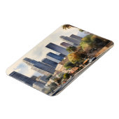 Los Angeles Aquarellkunst Magnet (Linke Seite)