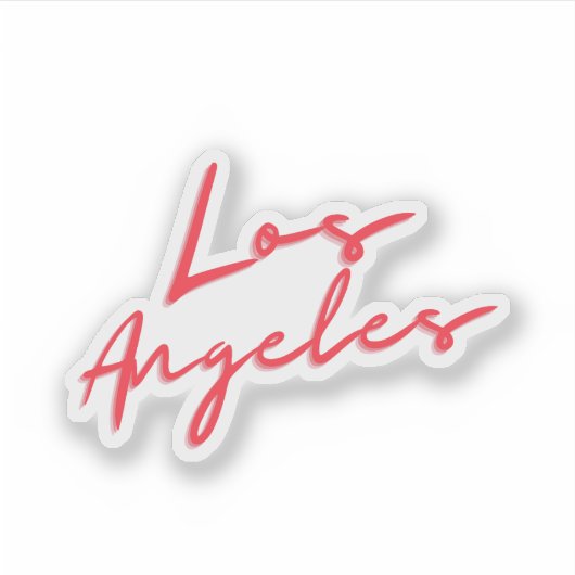 Los Angeles Aufkleber (Vorderseite)