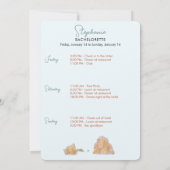 Los Angeles Bachelorette Einladung (Rückseite)