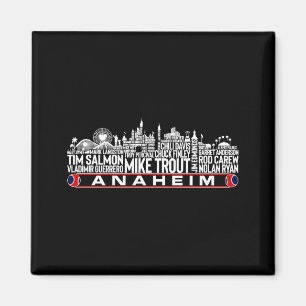 Los Angeles Baseball Team All Time Legends Anaheim Magnet