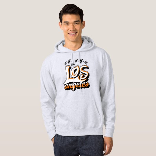 Los Angeles Basic Hooded Sweatshirt - Iconic Style (Vorne ganz)