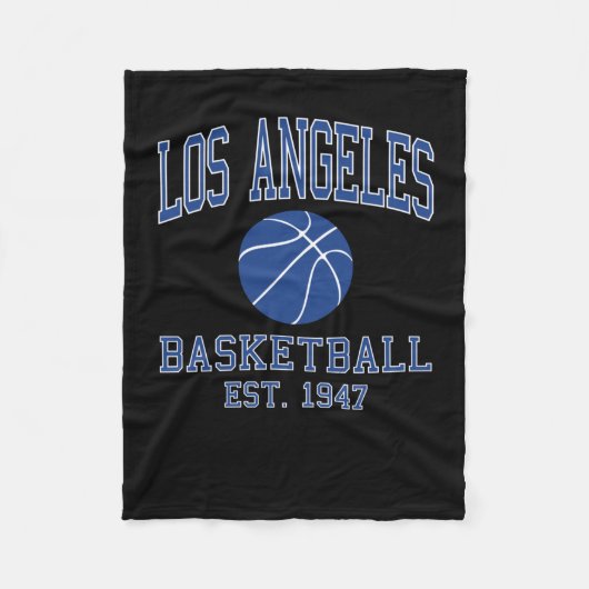 Los Angeles Basketball Fleecedecke (Vorderseite)