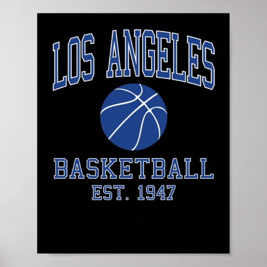 Los Angeles Basketball Poster (Vorne)