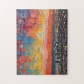 Los Angeles bei Sonnenuntergang Abstract Puzzle (Vertikal)