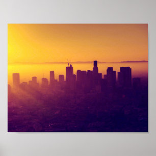 Los Angeles bei Sonnenuntergang Poster