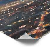 Los Angeles bei Sunset Abstrakt uneingerahmt Poster (Ecke)