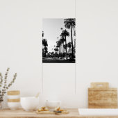 Los Angeles Black & White Fotografie Poster Print (Küche)