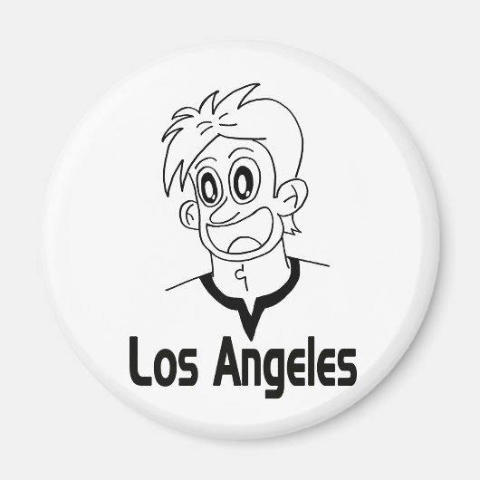 Los Angeles Boy (Black Line) Magnete Magnet (Vorne)