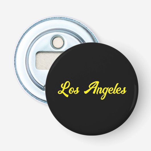 Los Angeles Button Bottle Opener Flaschenöffner (Vorderseite)