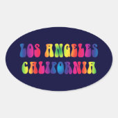 Los Angeles CA 60er TieDye Stickers (Vorderseite)