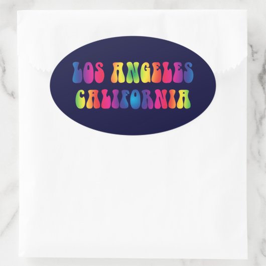Los Angeles CA 60er TieDye Stickers (Tasche)
