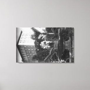 Los Angeles, CA-Ansicht des umkommenden Quadrats Leinwanddruck