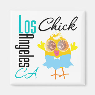 Los Angeles CA Chick-3 Magnet