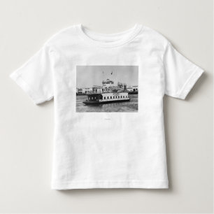 Los Angeles, CA-Fähren-Inselbewohner nahe Hafen Kleinkind T-shirt