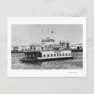 Los Angeles, CA Ferry Islander in der Nähe von Haf Postkarte