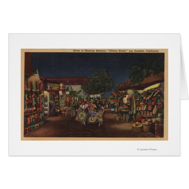 Los Angeles, CA - Olvera Street (Vorderseite (Horizontal))