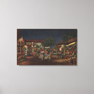 Los Angeles, CA - Olvera Street Leinwanddruck