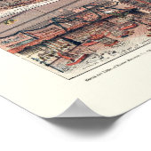 Los Angeles, CA Panorama Karte - 1891 Poster (Ecke)