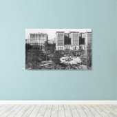 Los Angeles, CA Perishing Square und Biltmore Leinwanddruck (Insitu (Holzboden))