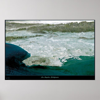 Los Angeles, CA Perspektive I Satellitenbild Poster