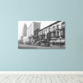 Los Angeles, CA Post und Old Main Leinwanddruck (Insitu (Holzboden))