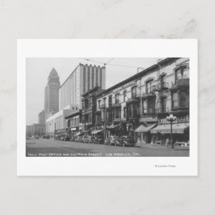 Los Angeles, CA Post und Old Main Postkarte