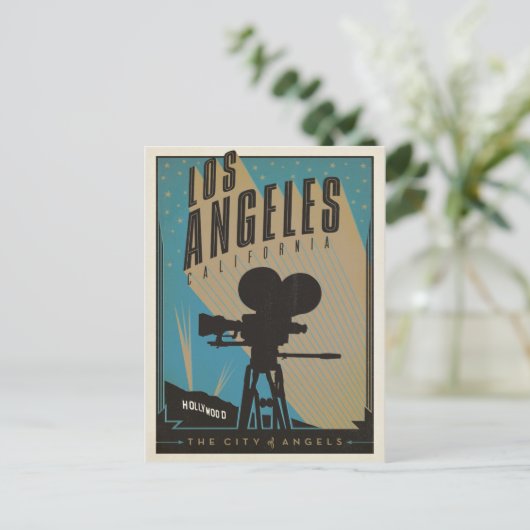 Los Angeles, CA Postkarte (Stehend Vorderseite)