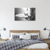 Los Angeles, CA Rathaus und Stadtblick Leinwanddruck (Insitu (Schlafzimmer))