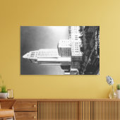 Los Angeles, CA Rathaus und Stadtblick Leinwanddruck (Insitu (Wohnzimmer))