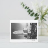 Los Angeles, CA Rathaus und Stadtblick Postkarte (Stehend Vorderseite)