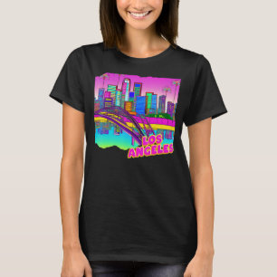 Los Angeles CA Retro 90er Vaporwave 80er Travel Wa T-Shirt