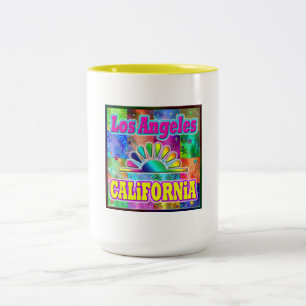Los Angeles CA Sun & Palms Cup Zweifarbige Tasse