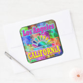 Los Angeles CA Sun & Palms Sticker (Umschlag)