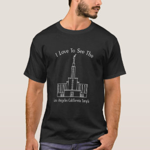 Los Angeles Ca Temple, ich Liebe, meinen Tempel zu T-Shirt