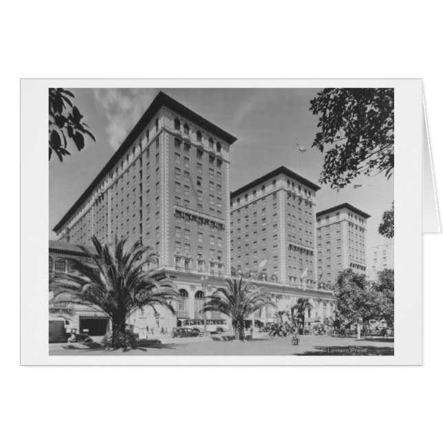 Los Angeles, CA View of Biltmore Hotel and Stree (Vorderseite (Horizontal))