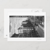 Los Angeles, CA View of Broadway Looking North Postkarte (Vorne/Hinten)