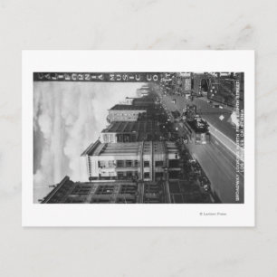 Los Angeles, CA View of Broadway Looking North Postkarte