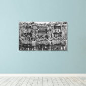 Los Angeles, CA View of Clifton's Pacific Seas Leinwanddruck (Insitu (Holzboden))