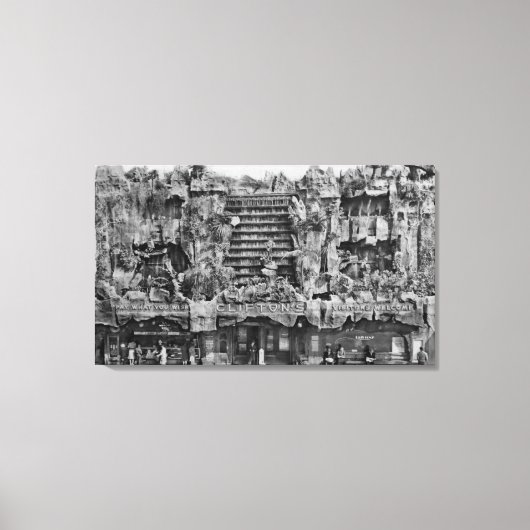 Los Angeles, CA View of Clifton's Pacific Seas Leinwanddruck (Vorderseite)