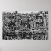 Los Angeles, CA View of Clifton's Pacific Seas Poster (Vorne)