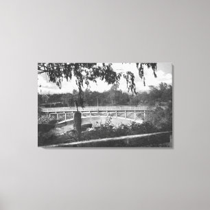 Los Angeles, CA View of Hollenbeck Park Leinwanddruck