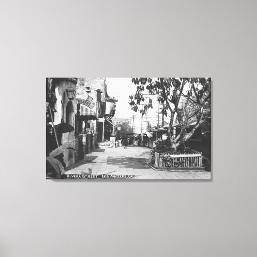 Los Angeles, CA View of Olvera Street Leinwanddruck (Vorderseite)