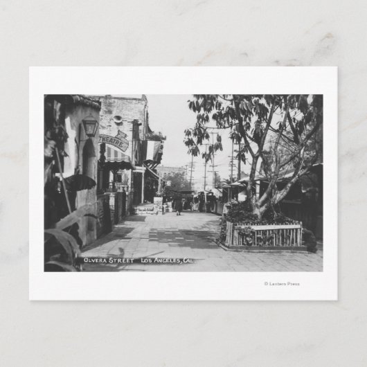 Los Angeles, CA View of Olvera Street Postkarte (Vorderseite)